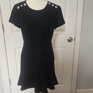 Karl Lagerfeld Black Jacket with Silver Button